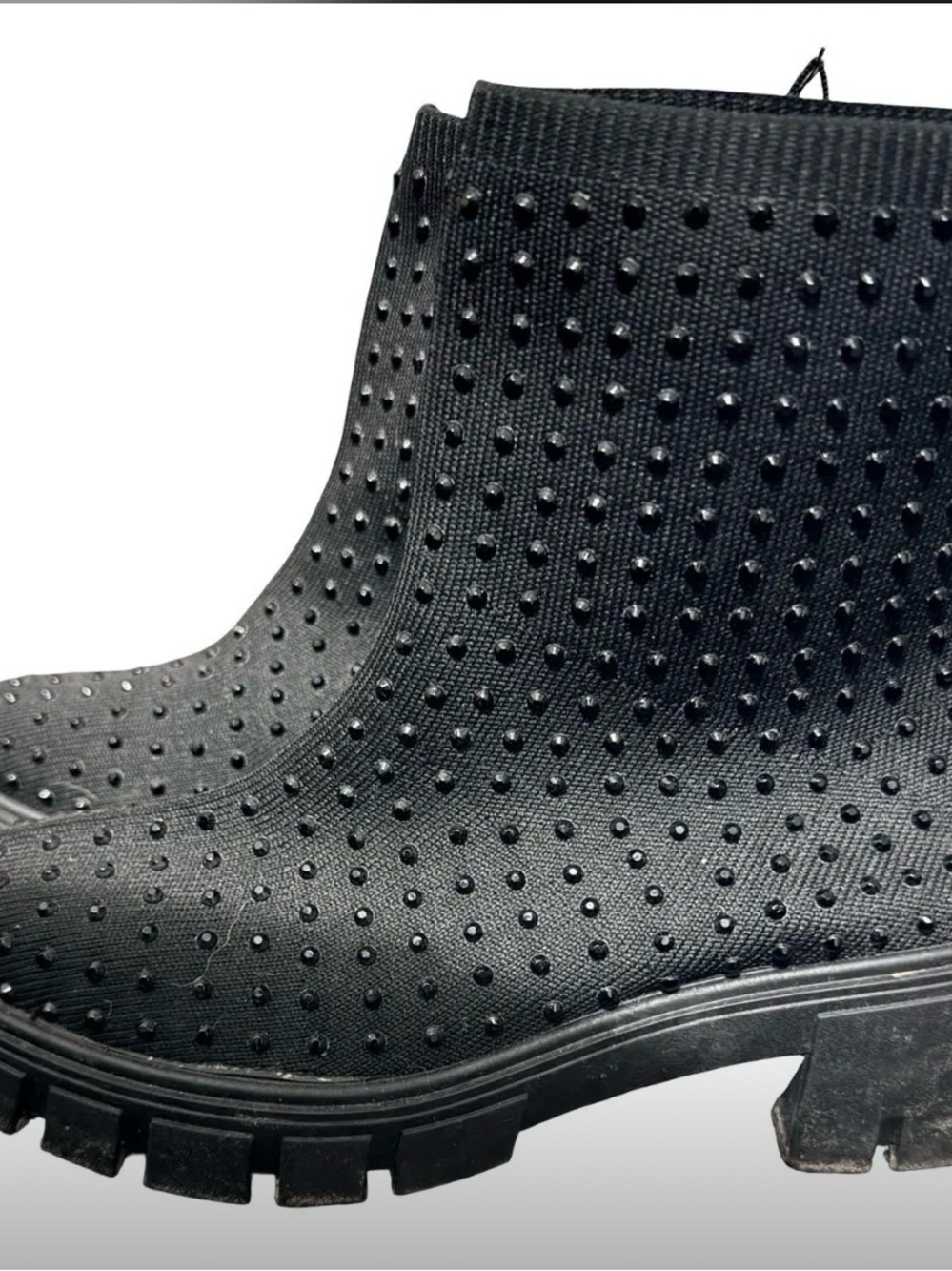 Mudd Black Studded Chelsea Booties